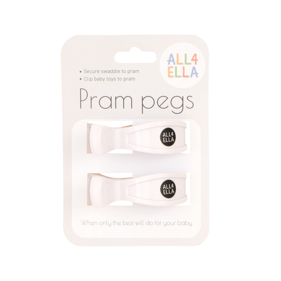 ALL 4 ELLA - PRAM PEGS - WHITE