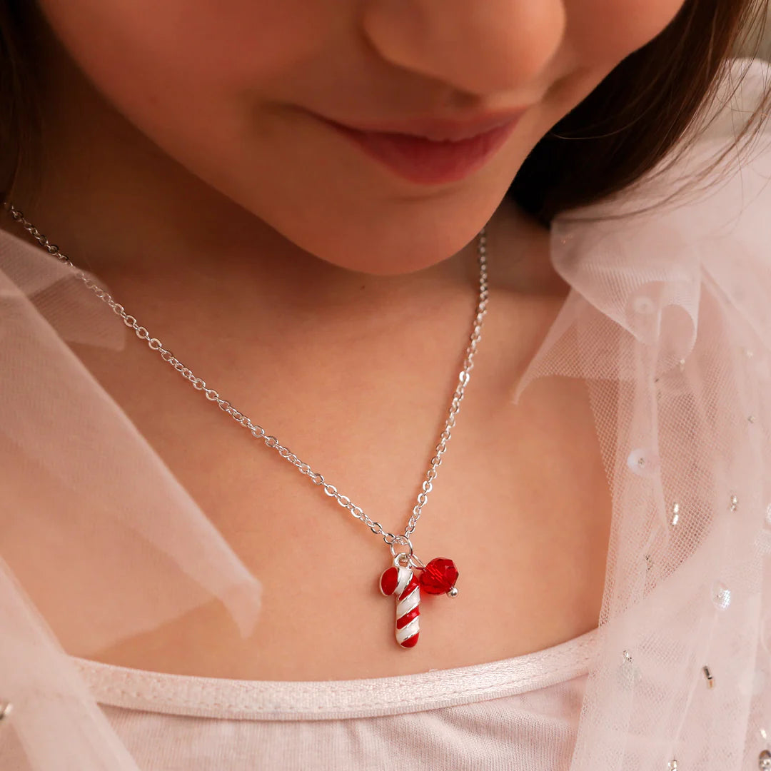 FESTIVE LAUREN HINKLEY - CHRISTMAS CANDY CANE NECKLACE