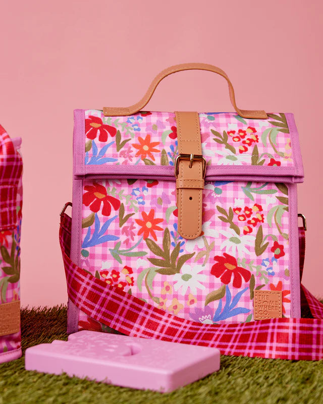 THE SOMEWHERE CO - LUNCH SATCHEL - FLOWERBURST