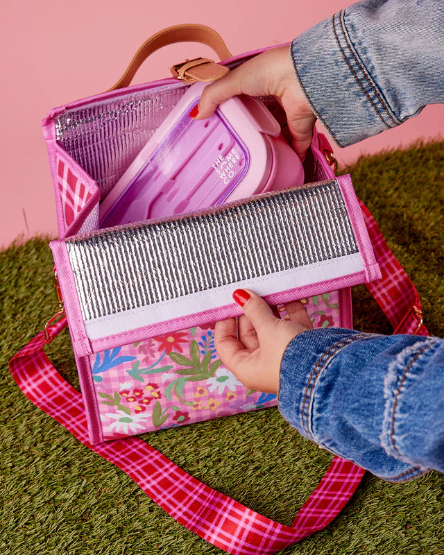 THE SOMEWHERE CO - LUNCH SATCHEL - FLOWERBURST