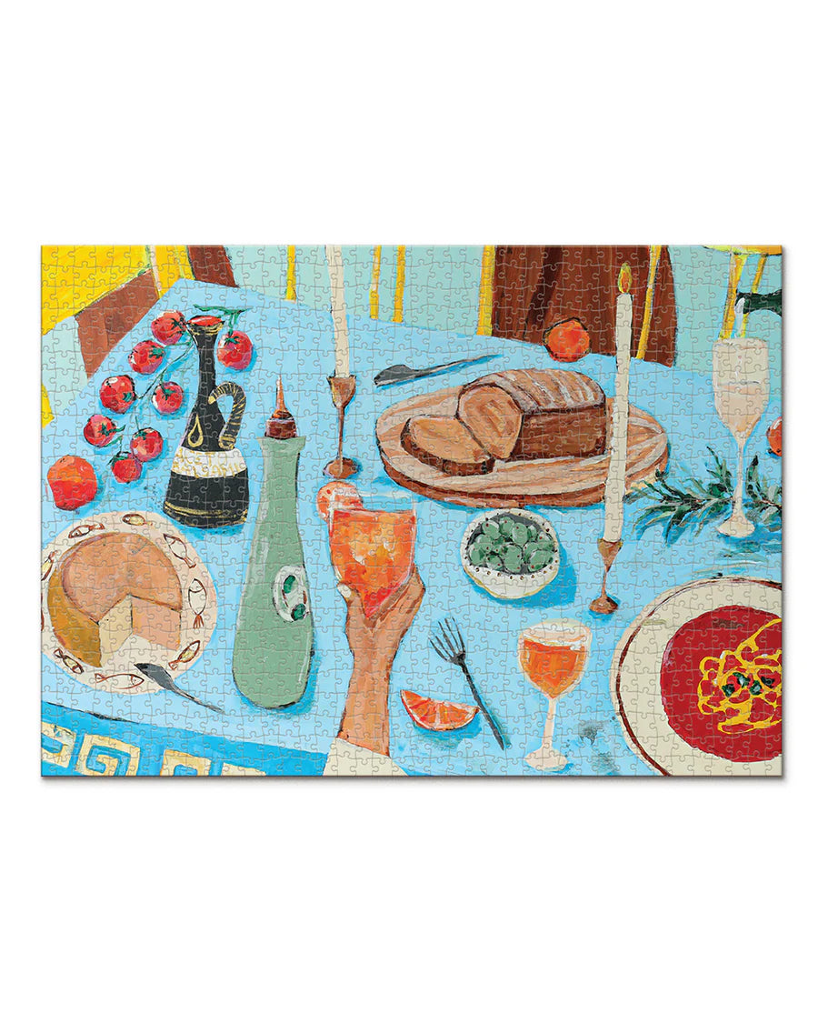 JOURNEY OF SOMETHING PUZZLE - FEAST ON THE SUNLIT TERRACE - 1000 PIECE