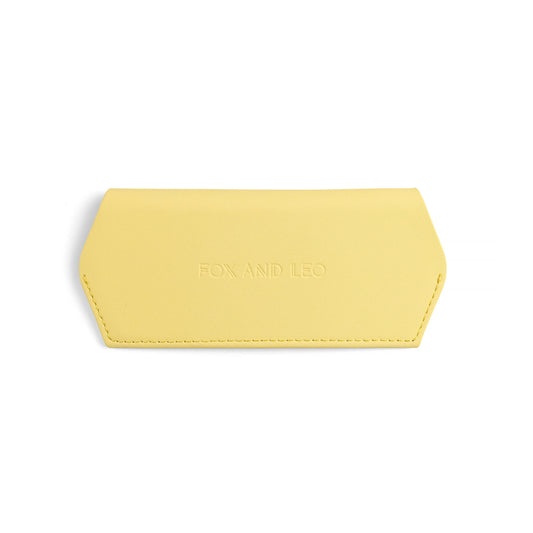 FOX AND LEO GLASSES CASE - YELLOW