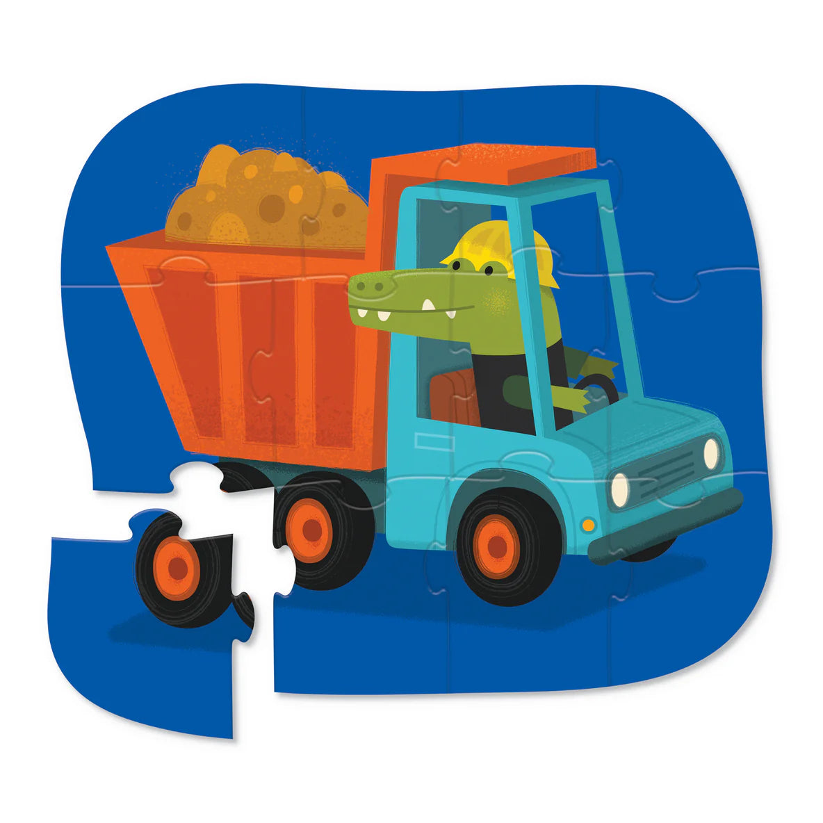 CROCODILE CREEK - 12 PIECE PUZZLE - CONSTRUCTION CROC