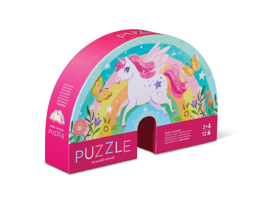 CROCODILE CREEK PUZZLE - SWEET UNICORN - 12 PIECE
