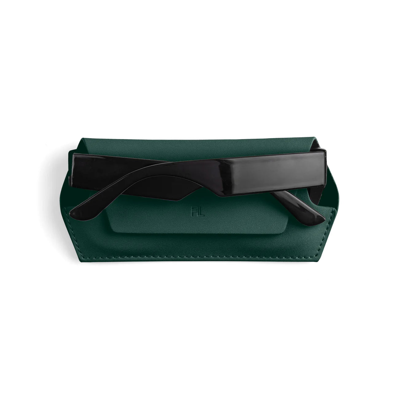 FOX AND LEO GLASSES CASE - FORREST GREEN