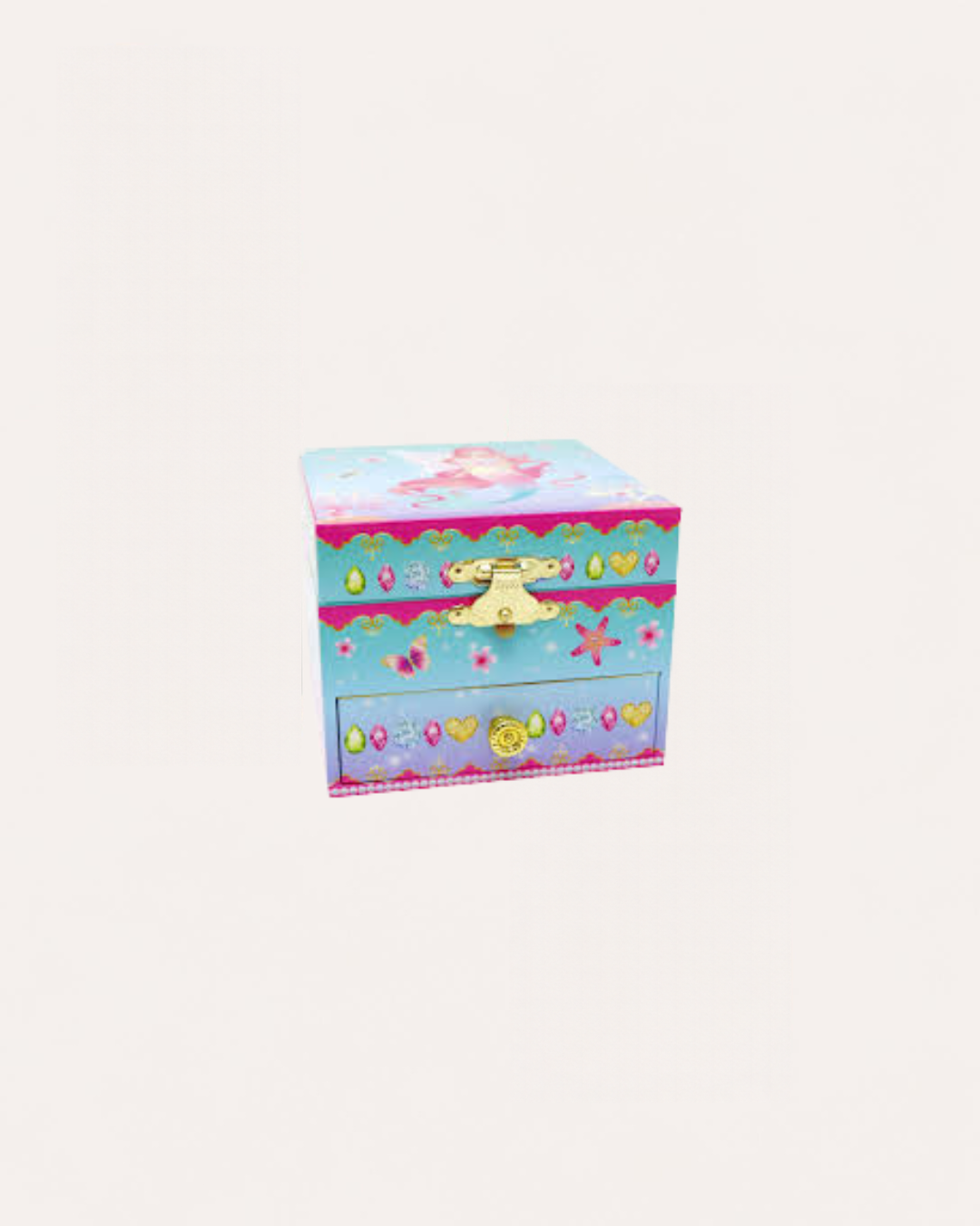 PINK POPPY - MUSICAL JEWELLERY BOX - SMALL - SHIMMERING MERMAID