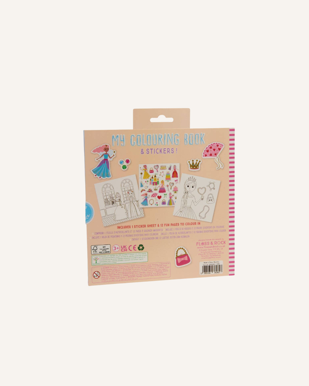 FLOSS & ROCK - MY STICKER & COLOURING BOOK - PRINCESS