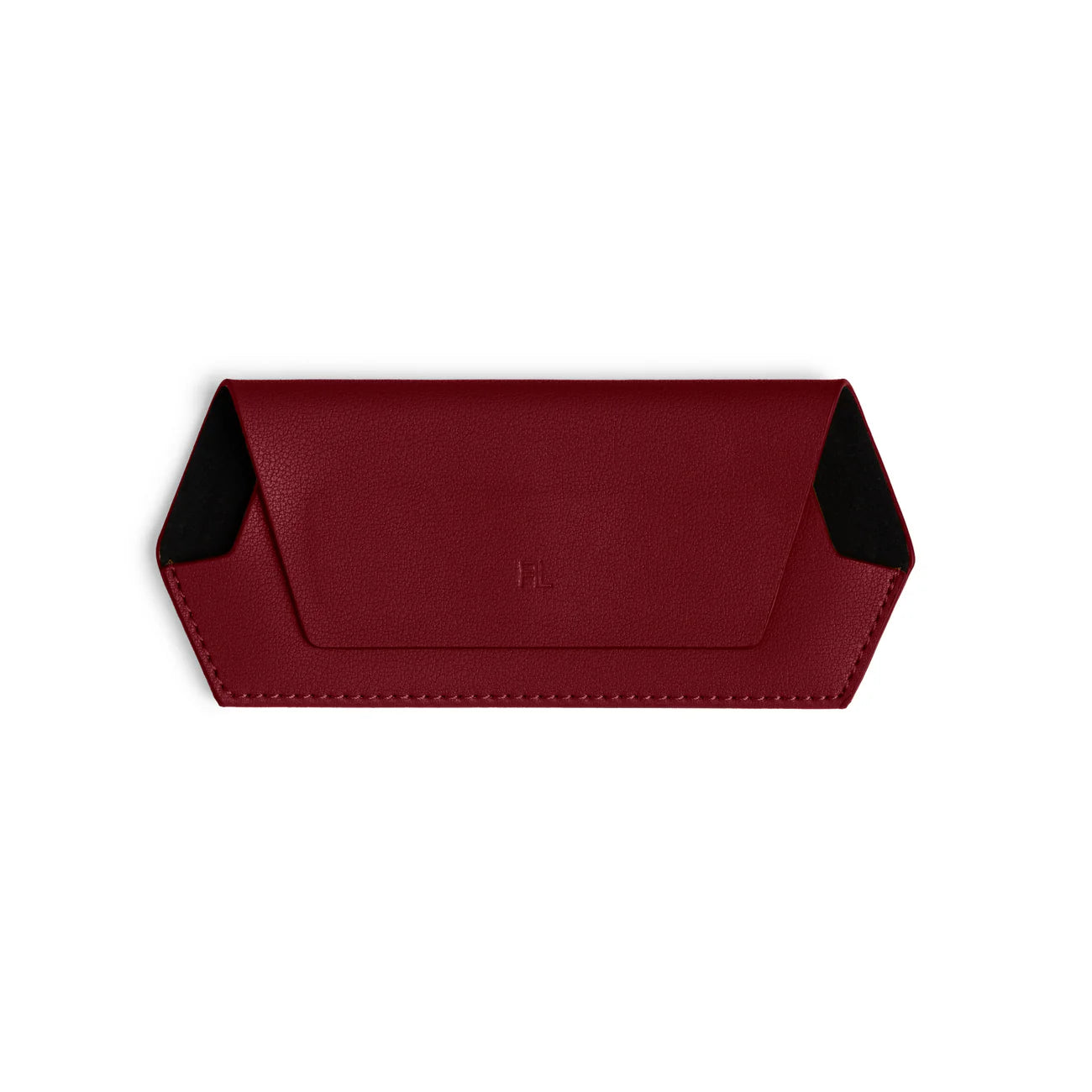FOX AND LEO GLASSES CASE - BURGUNDY