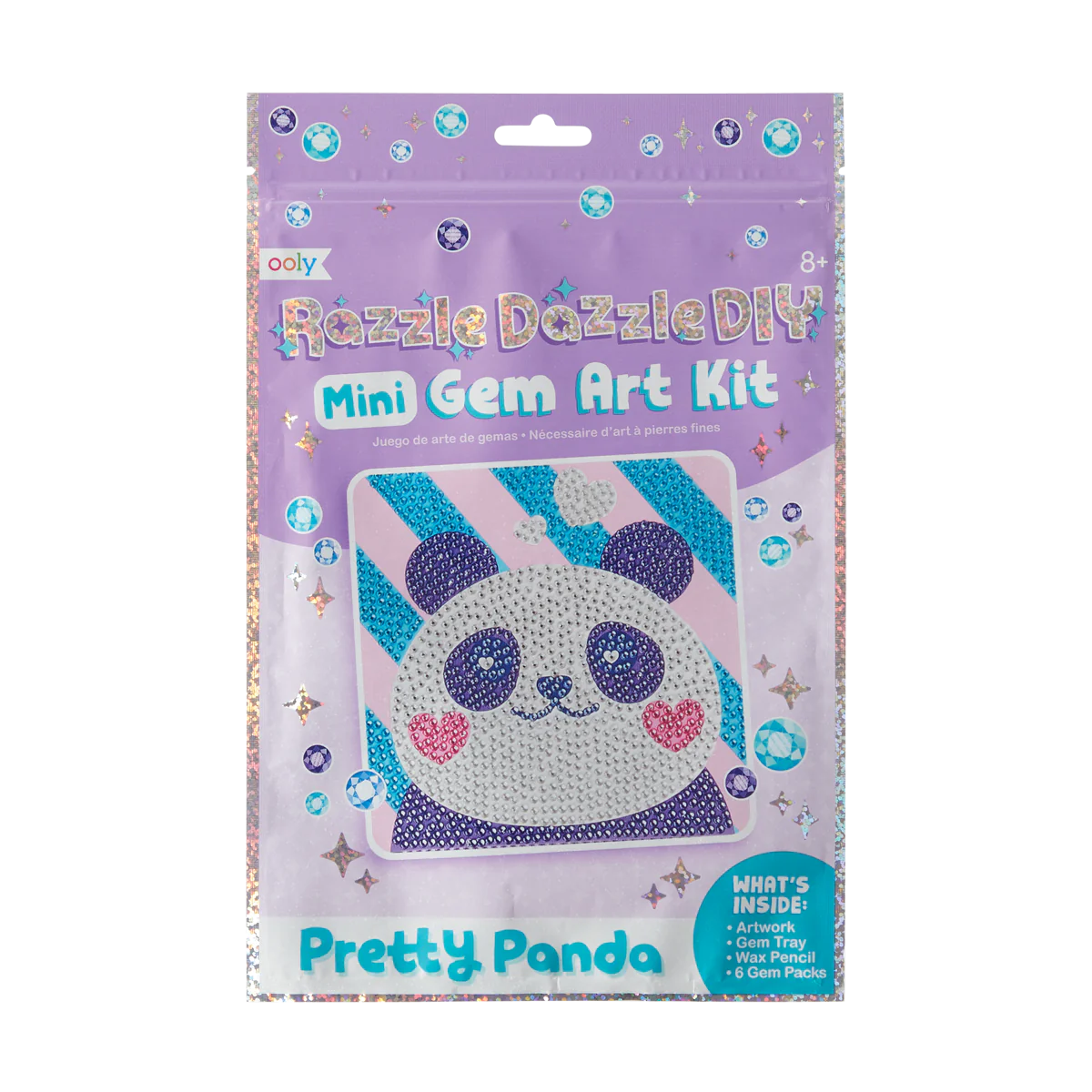OOLY - RAZZLE DAZZLE MINI GEM ART KIT - PANDA
