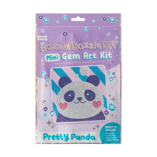 OOLY - RAZZLE DAZZLE MINI GEM ART KIT - PANDA