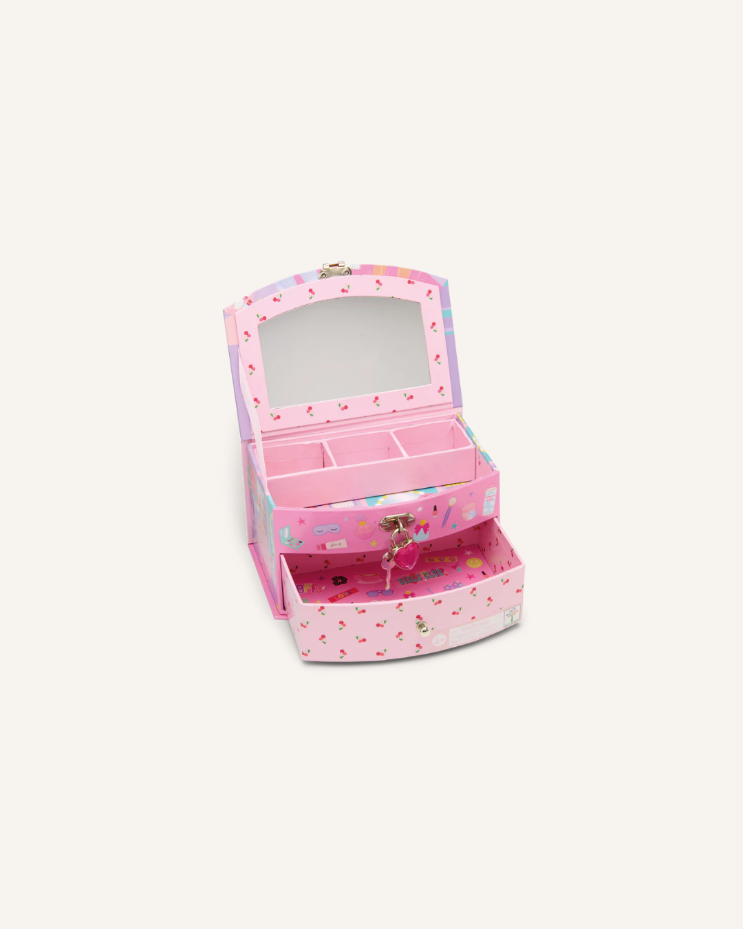 FLOSS & ROCK - FAB FRIENDS LOCKABLE JEWLLERY BOX - PINK