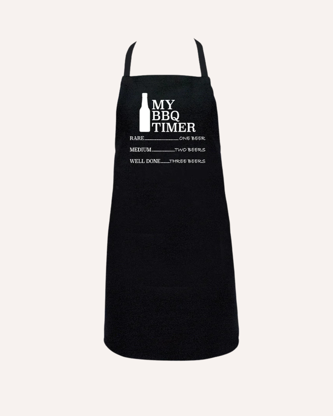 ANNABEL TRENDS SCREEN PRINT APRON - BBQ TIMER