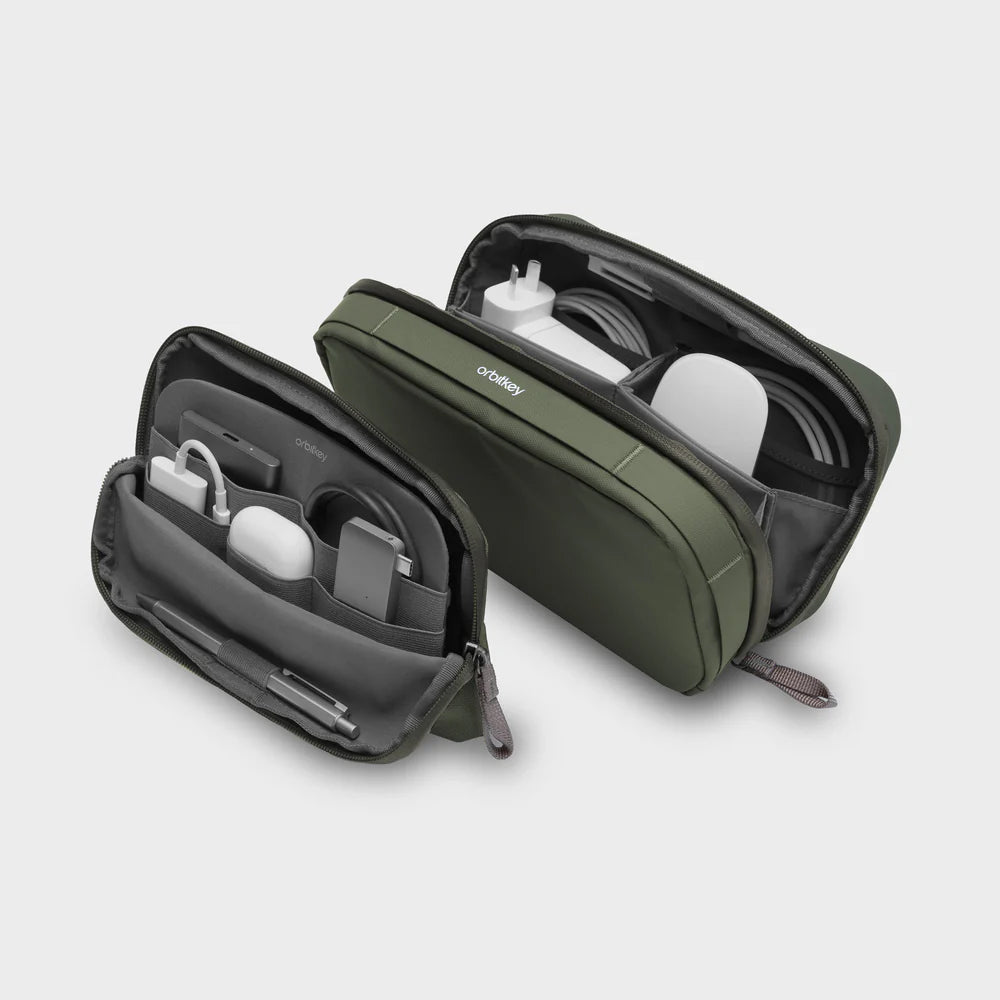 ORBITKEY - 2 in 1 TECH POUCH - KHAKI