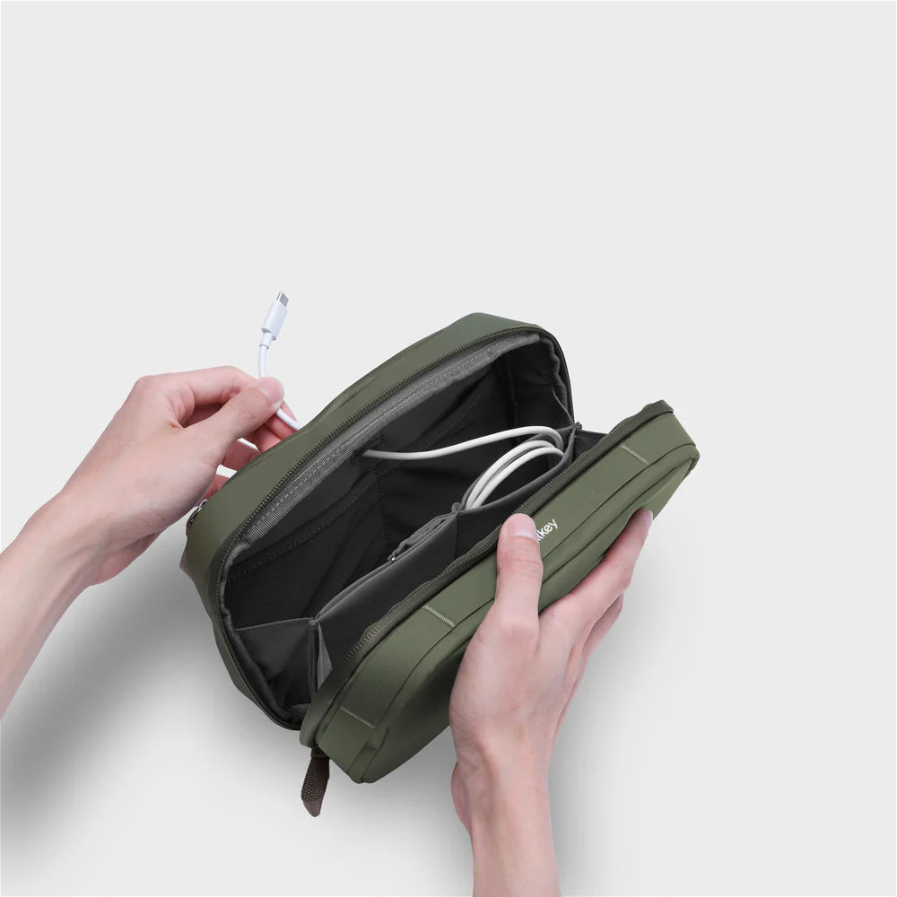 ORBITKEY - 2 in 1 TECH POUCH - KHAKI