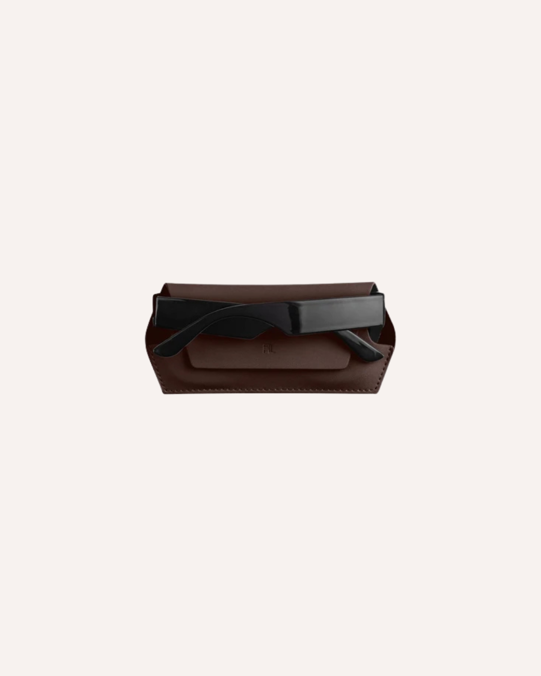 FOX AND LEO GLASSES CASE - CHOCOLATE