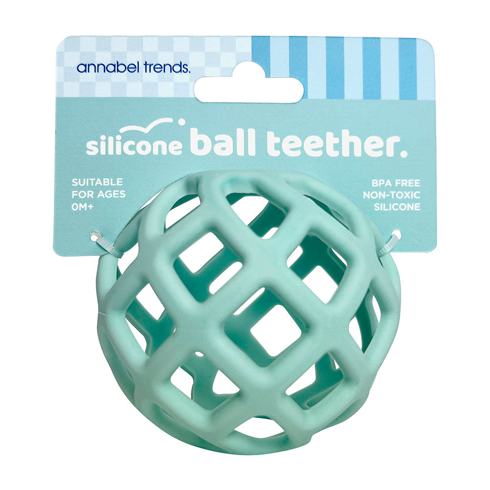 ANNABEL TRENDS SILICONE BALL TEETHER - MINT