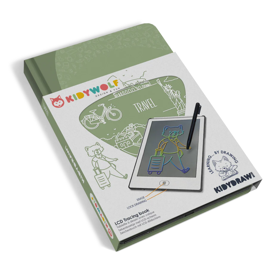 KIDYWOLF LCD TRACING BOOK - TRAVEL