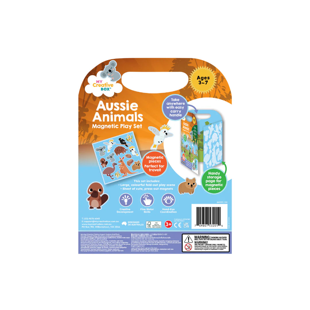 MY CREATIVE BOX - MAGNETIC PLAY SET - AUSSIE ANIMALS