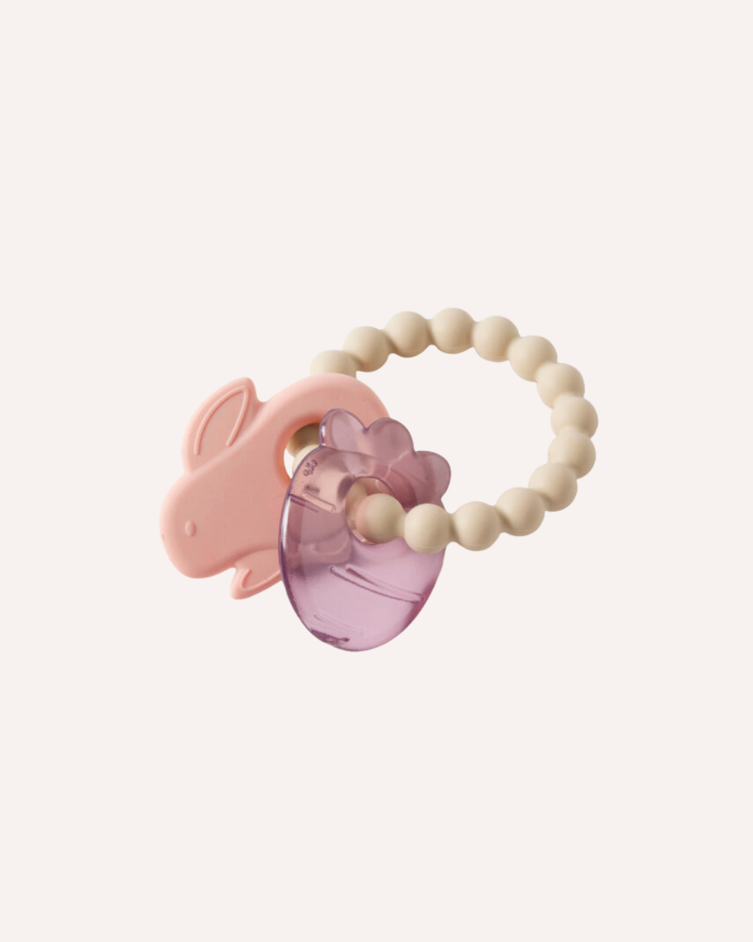 JIGGLE & GIGGLE - HUNGRY BUNNY SILICONE TEETHER