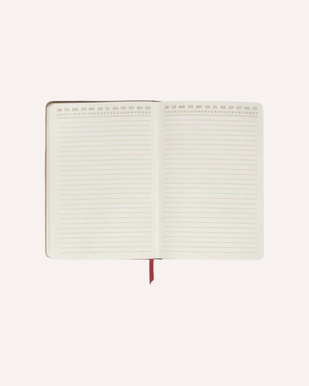 DESIGNWORKS INK - VEGAN LEATHER POCKET JOURNAL - PINK/RED