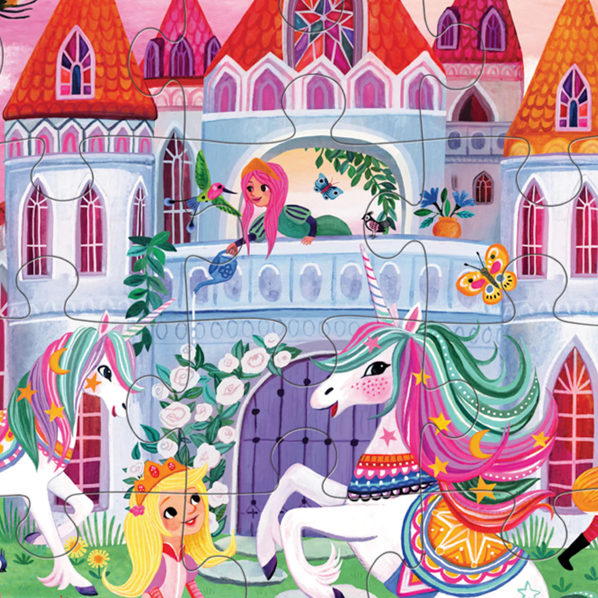 CROCODILE CREEK - CLASSIC FLOOR PUZZLE - 36 PIECE - UNICORN CASTLE