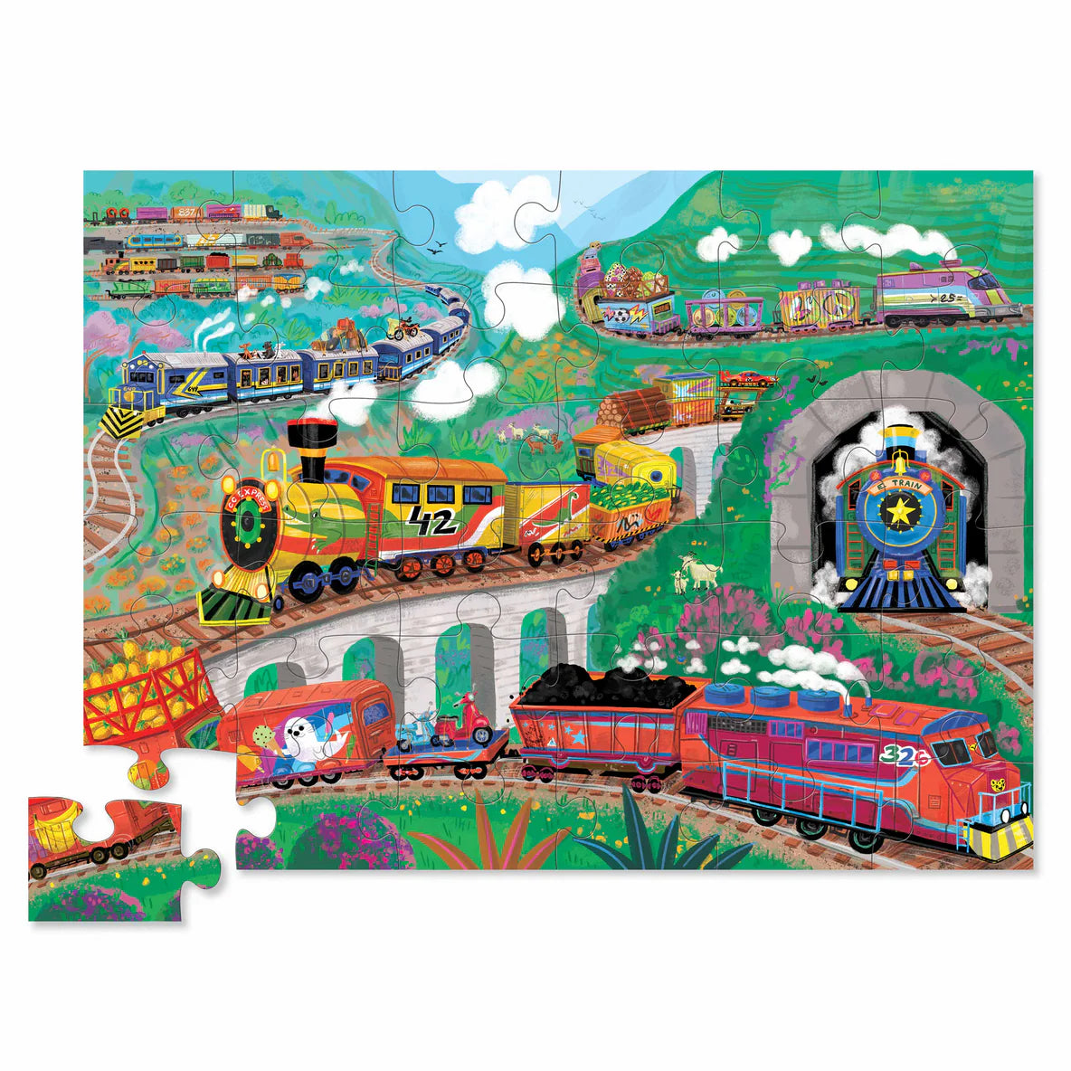 CROCODILE CREEK - CLASSIC FLOOR PUZZLE - 36 PIECE - ALL ABOARD