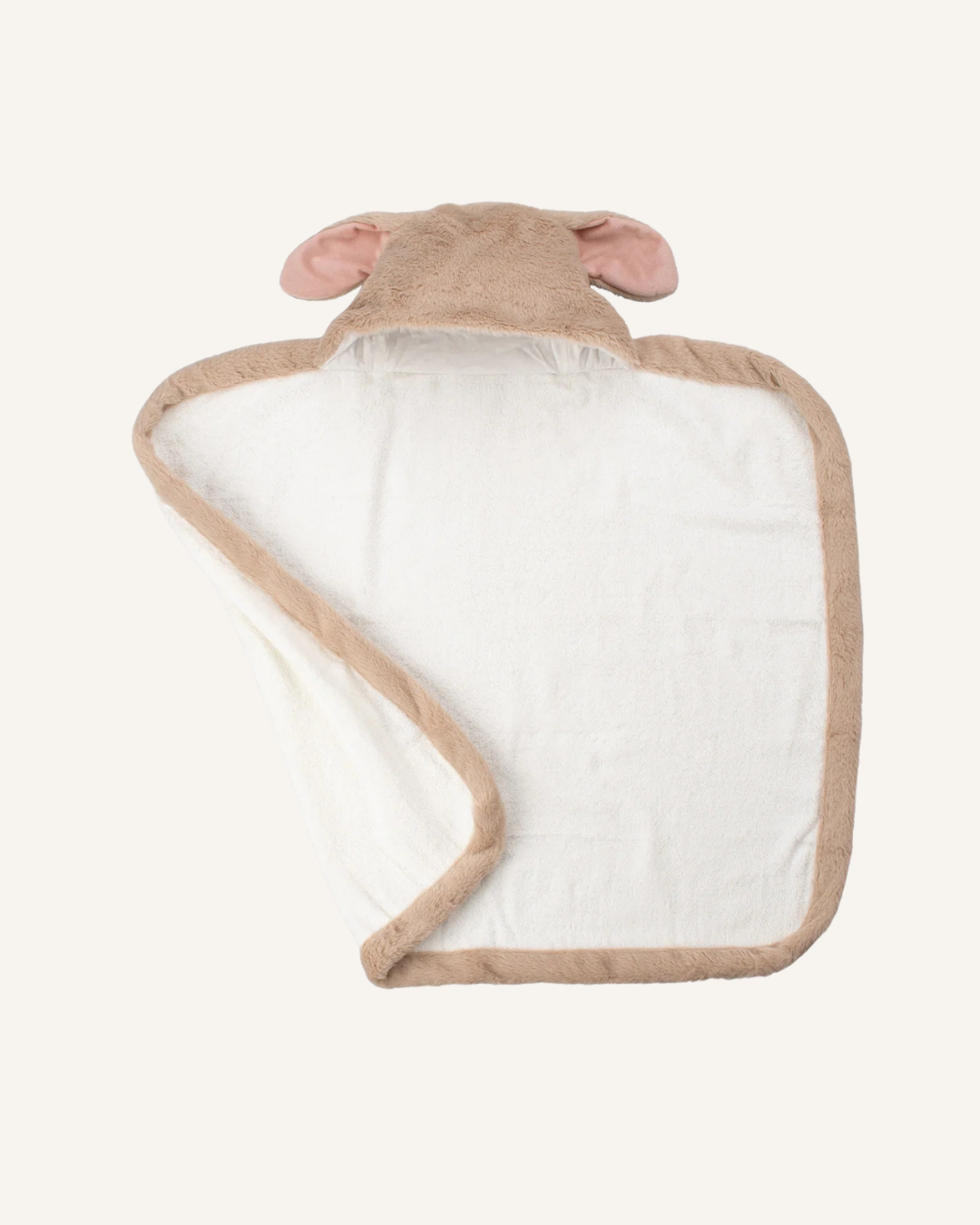 LITTLE LINEN - PLUSH HOODED TOWEL - BUNNY