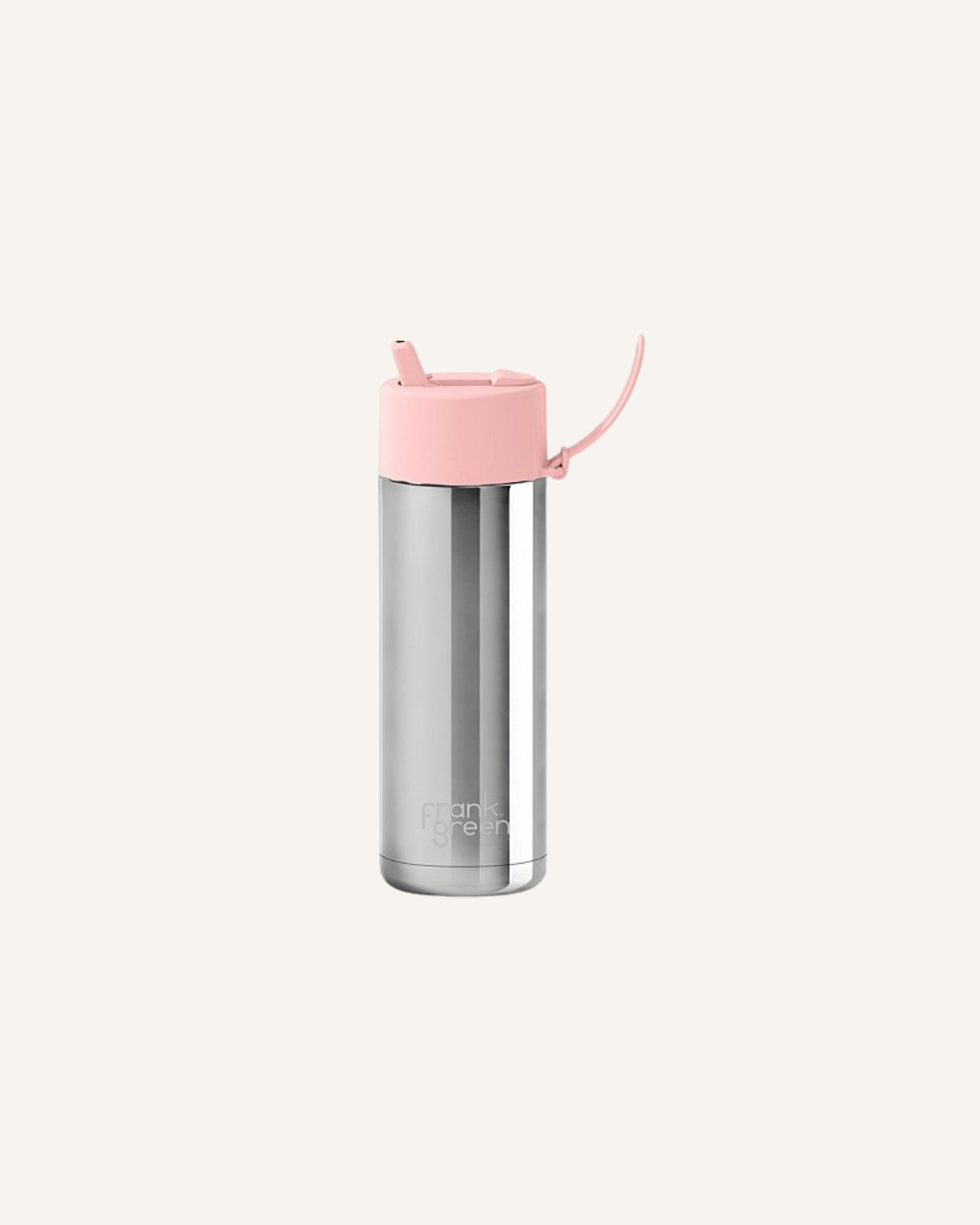 FRANK GREEN CERAMIC REUSABLE BOTTLE 595ml - BLUSHED CHROME