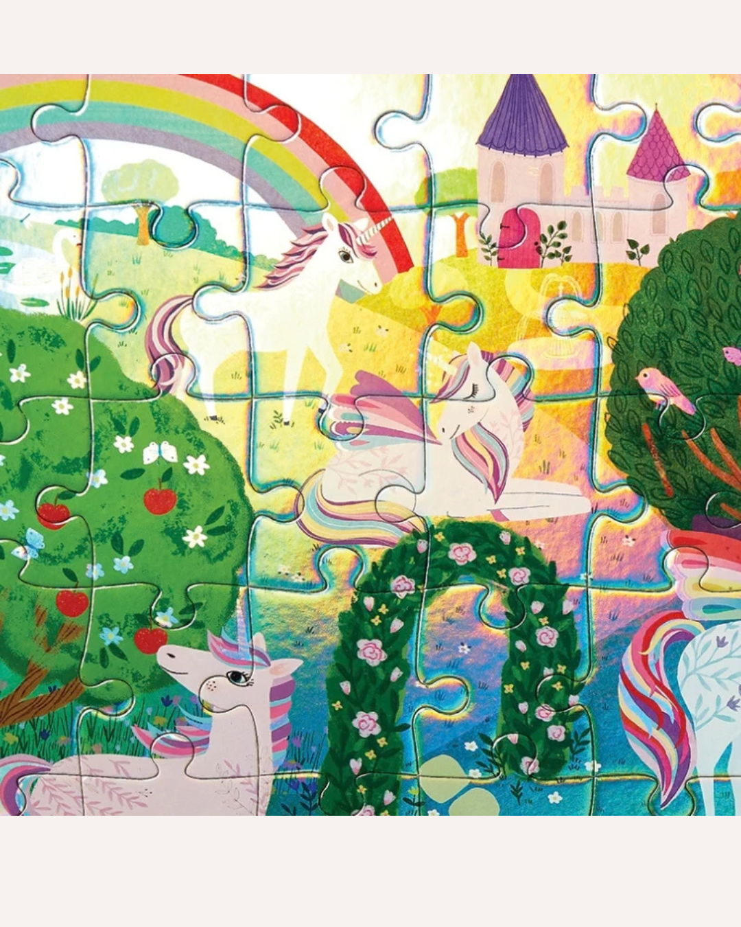 CROCODILE CREEK - FOIL PUZZLE - 60 PIECE - SPARKLING UNICORN
