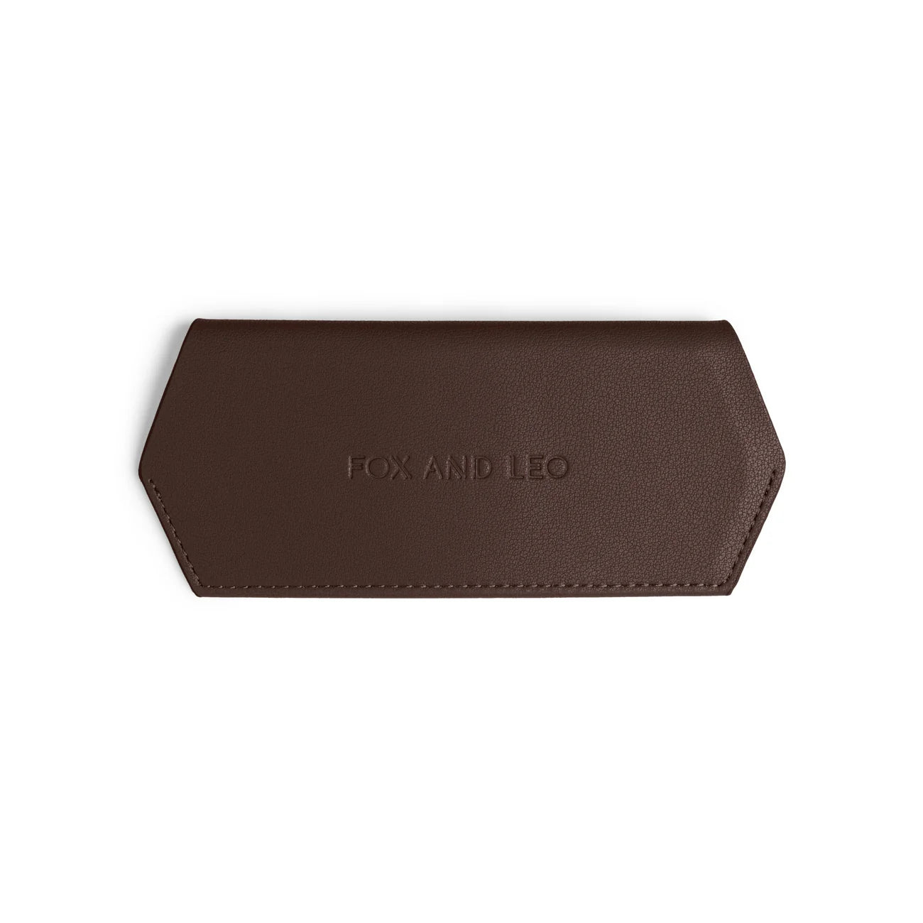 FOX AND LEO GLASSES CASE - CHOCOLATE
