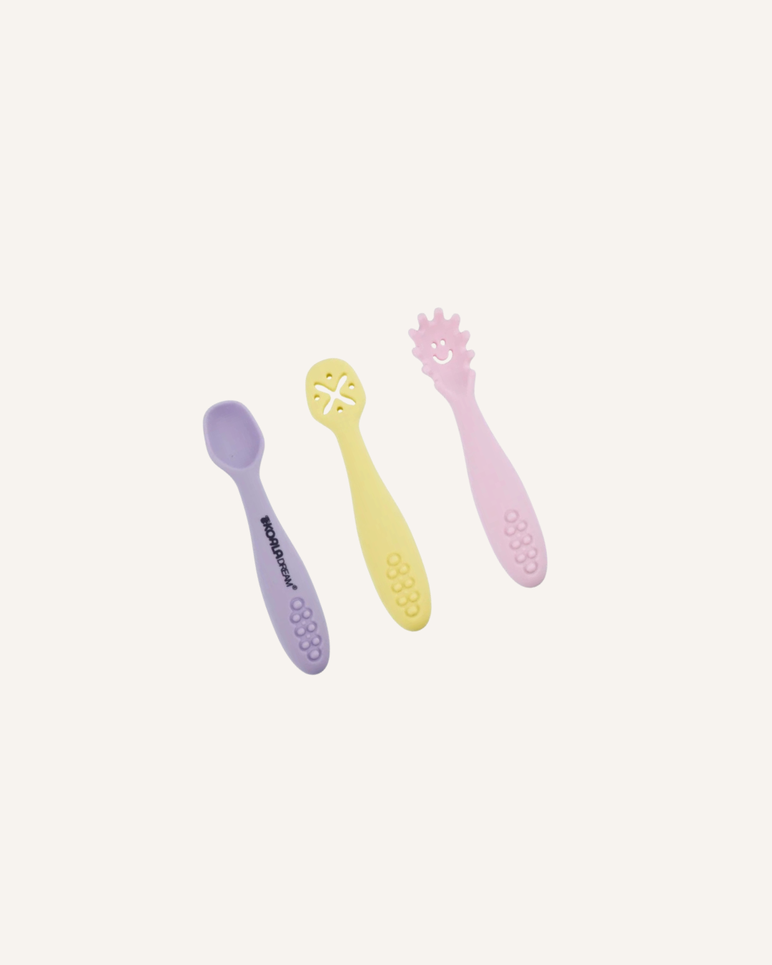 KOALA - SENSORY SILICONE LICKING SPOONS - PINK