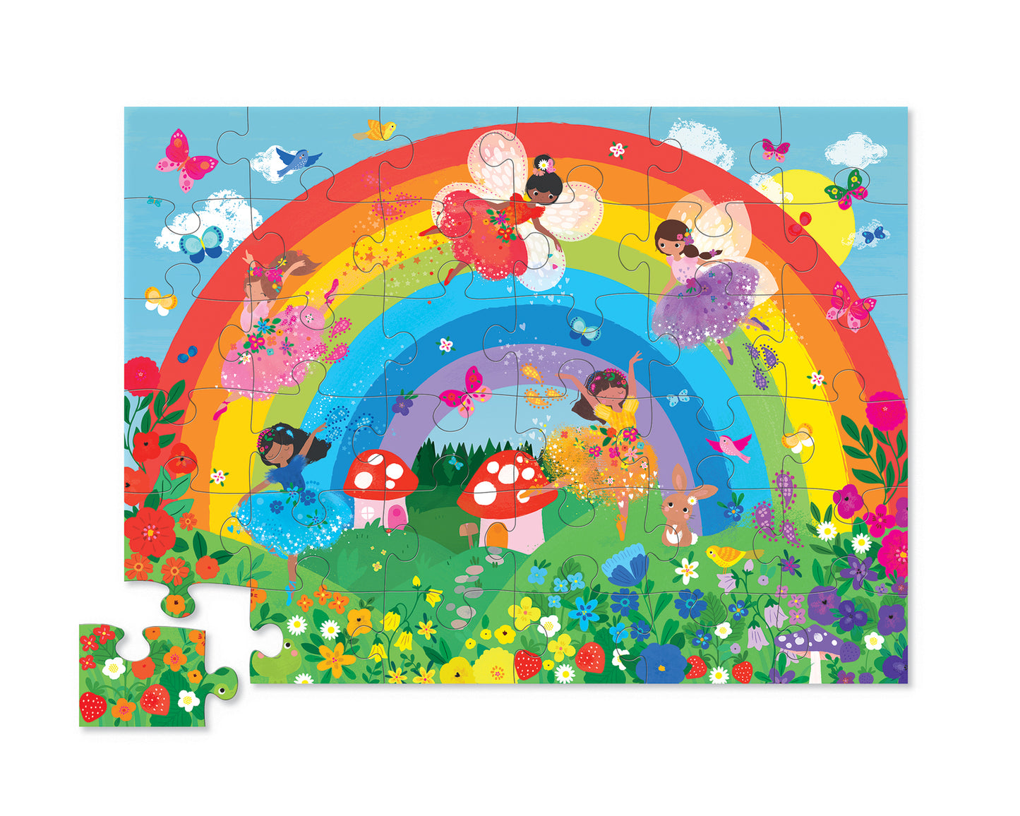 CROCODILE CREEK - CLASSIC FLOOR PUZZLE - 36 PIECE - OVER THE RAINBOW