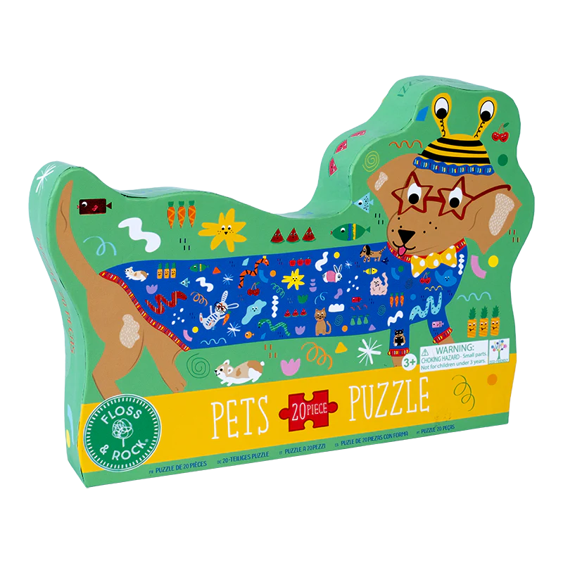 FLOSS & ROCK 20 PIECE PUZZLE - PETS