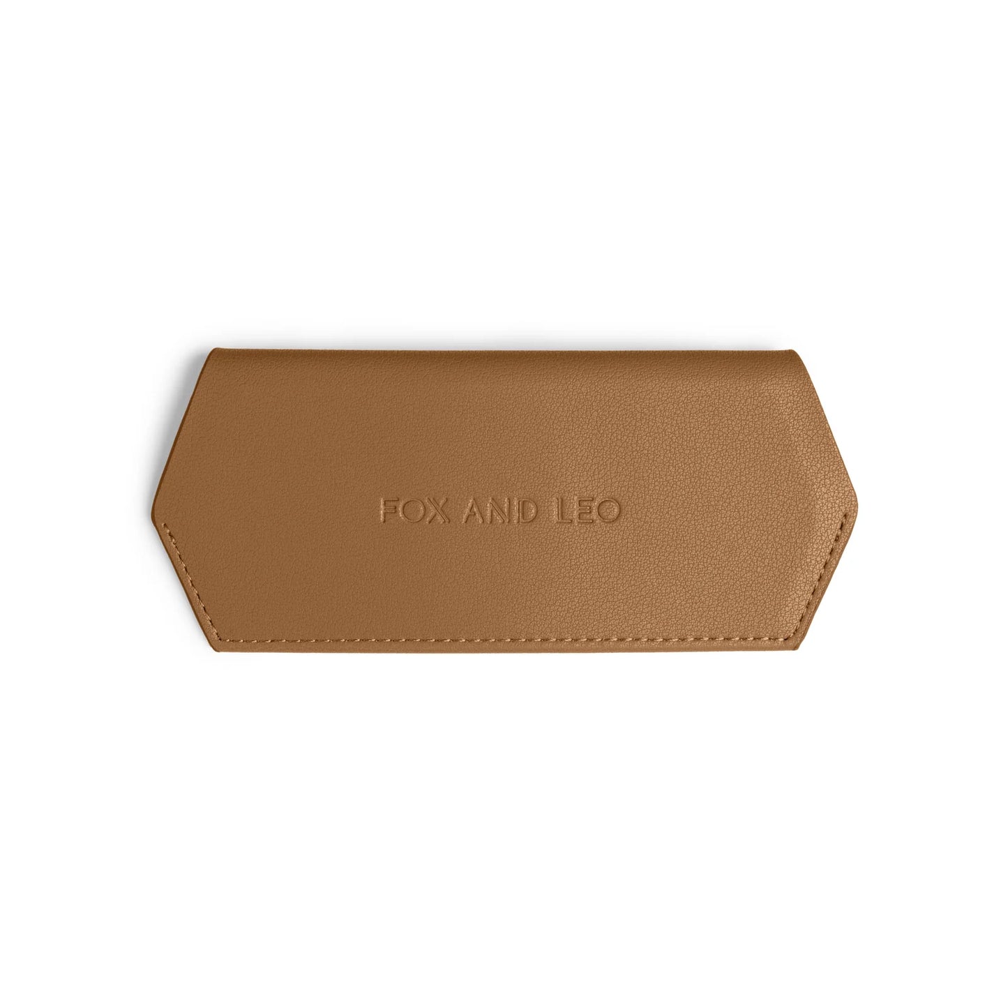 FOX AND LEO GLASSES CASE - TAN