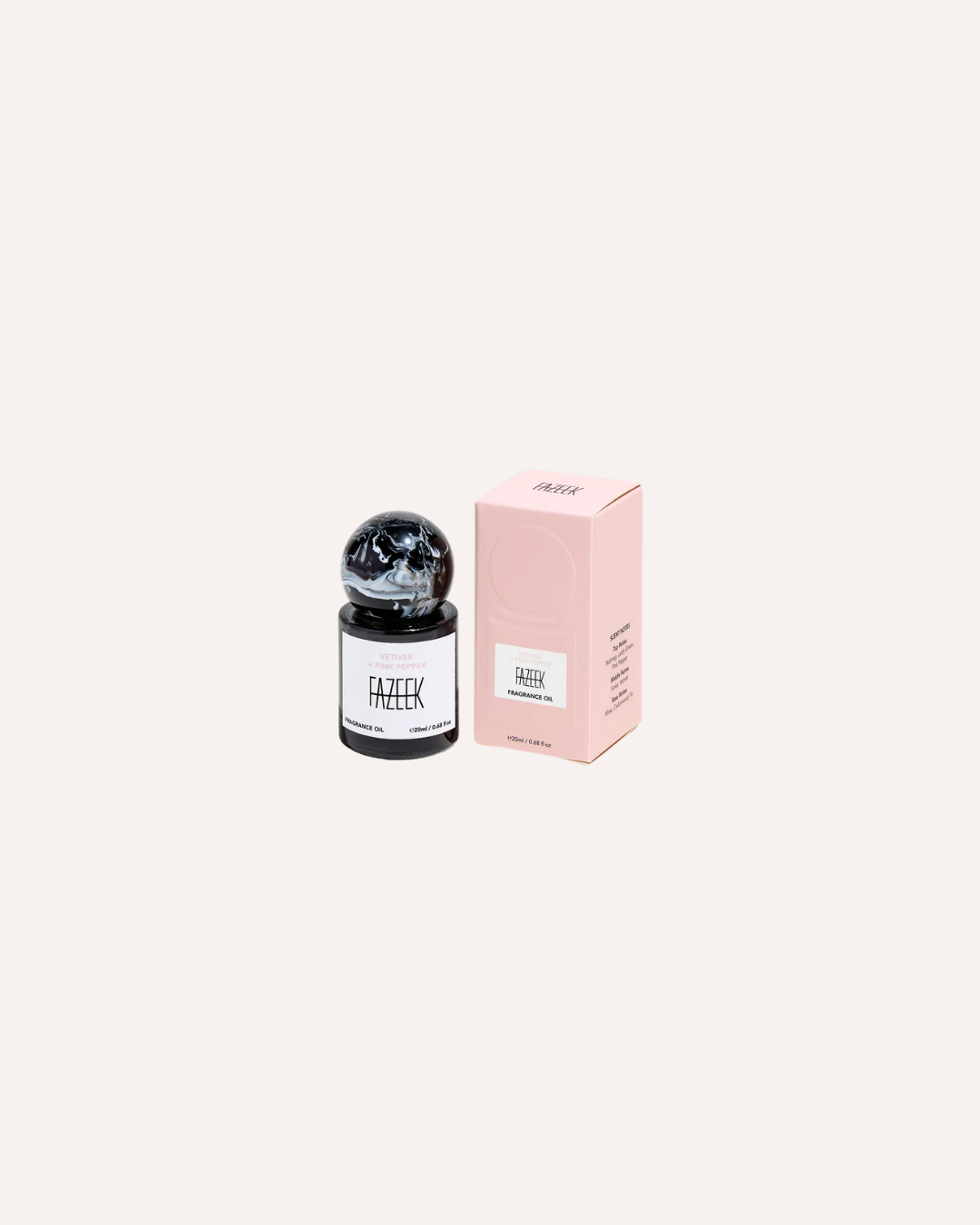 FAZEEK - FRAGRANCE OIL - VETIVER + PINK PEPPER