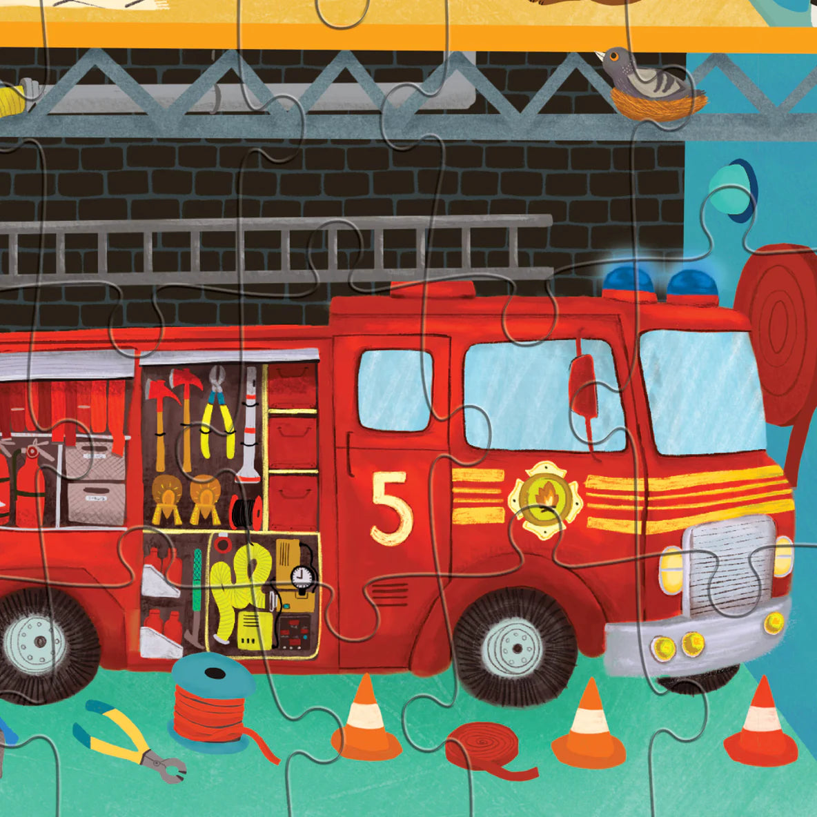 CROCODILE CREEK - 50 PIECE PUZZLE - FIRE STATION