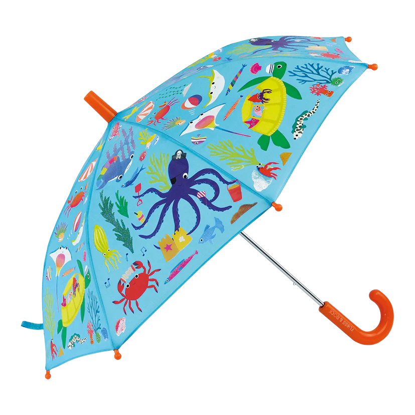 FLOSS & ROCK - COLOUR CHANGING UMBRELLA - OCEAN