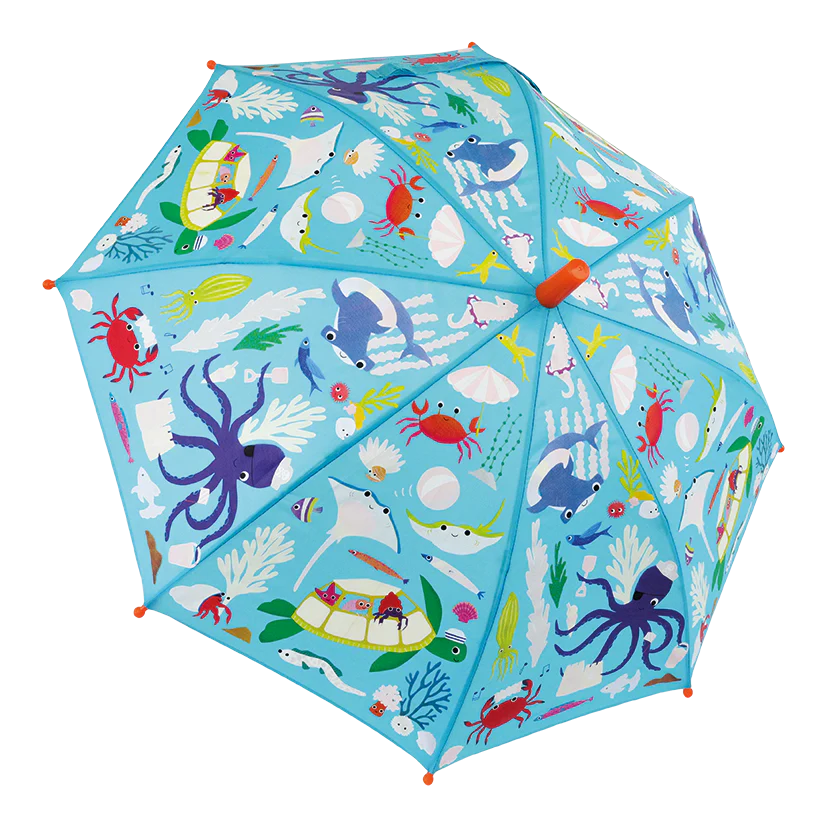 FLOSS & ROCK - COLOUR CHANGING UMBRELLA - OCEAN