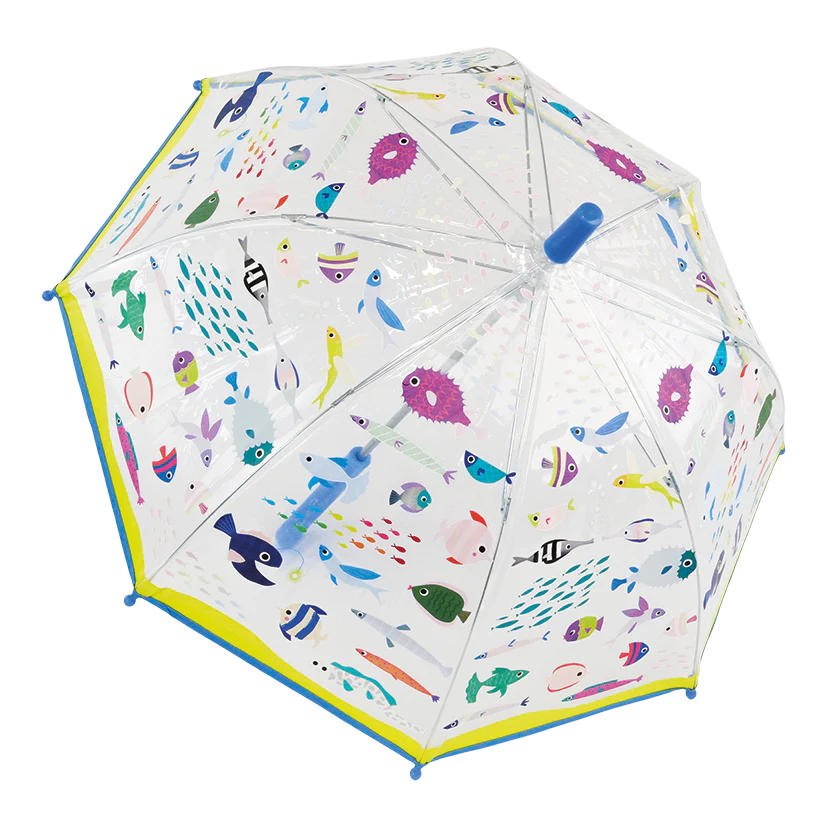 FLOSS & ROCK - COLOUR CHANGING UMBRELLA - OCEAN CLEAR