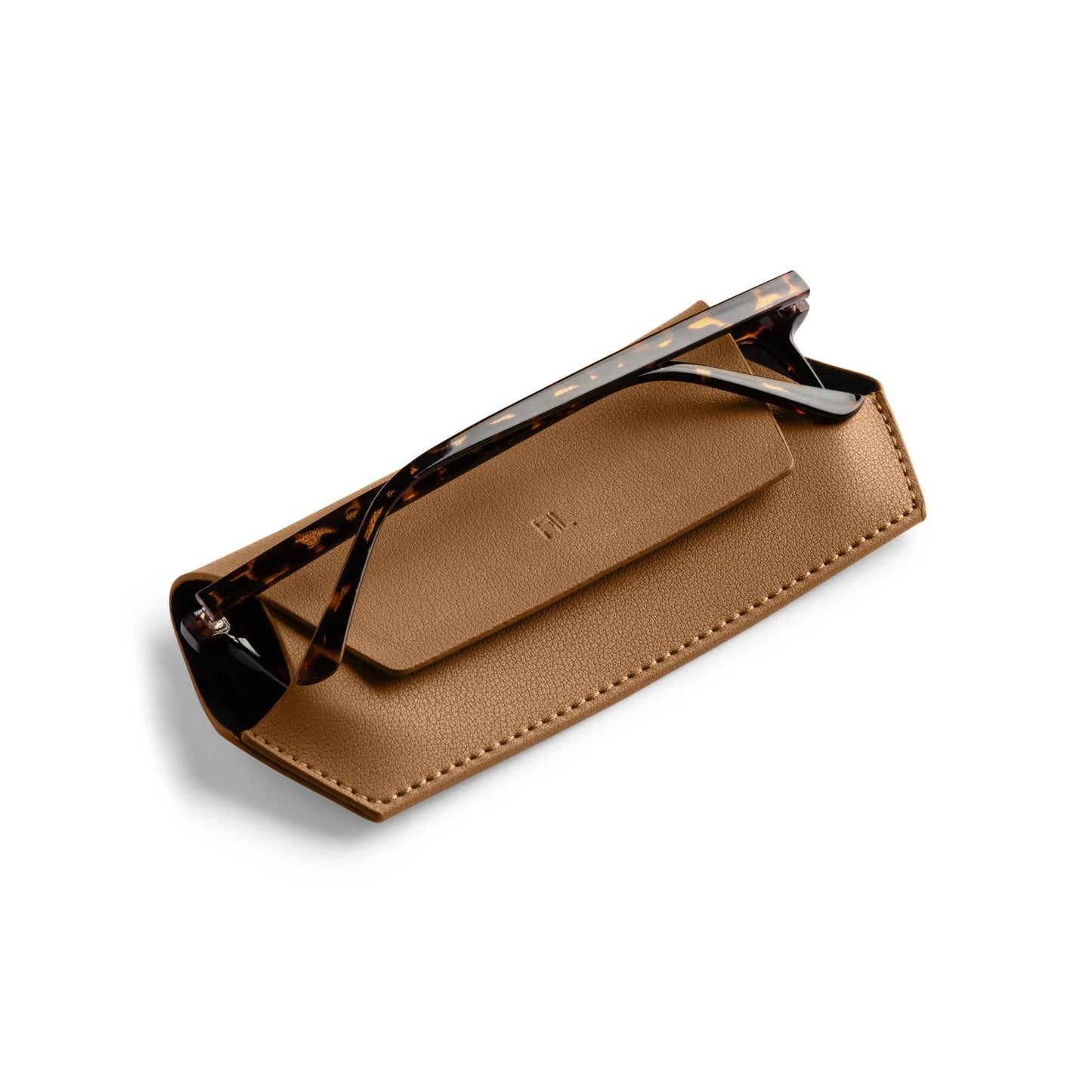 FOX AND LEO GLASSES CASE - TAN
