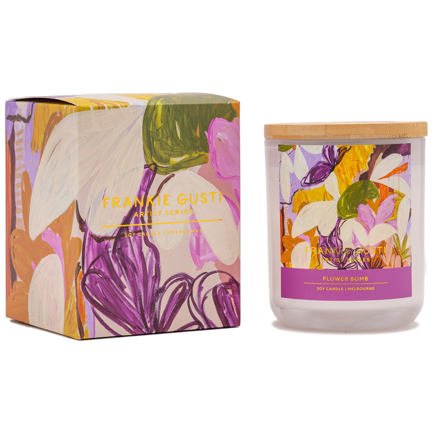 FRANKIE GUSTI CANDLE - FLOWER BOMB | KATE MAYES