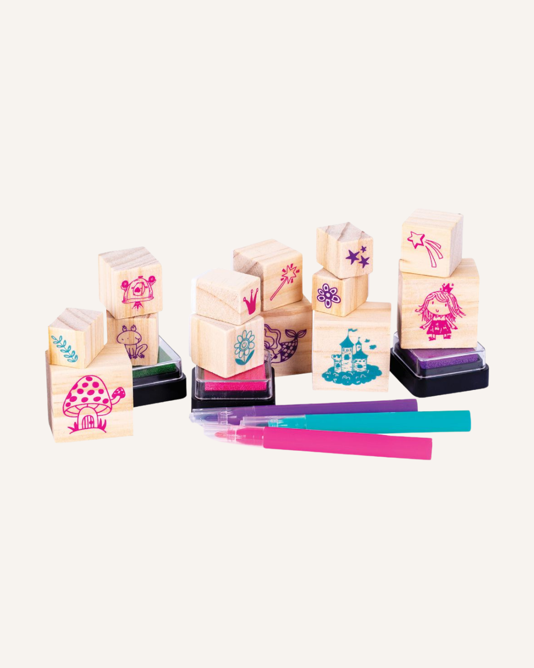 EC - WOODEN STAMP SET - ONCE UPON A TIME