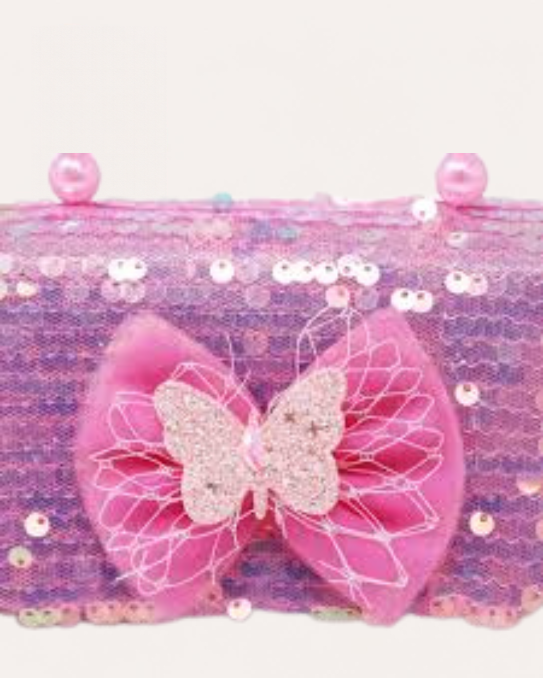 PINK POPPY - BUTTERFLY SEQUIN HANDBAG