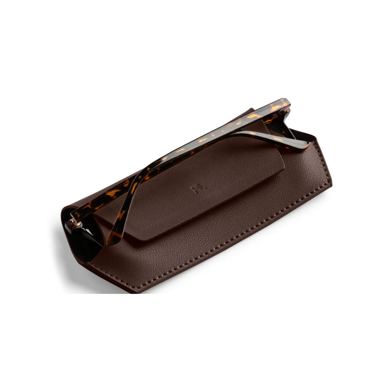 FOX AND LEO GLASSES CASE - CHOCOLATE