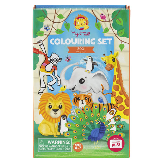 TIGERTRIBE - COLOURING SET - ZOO