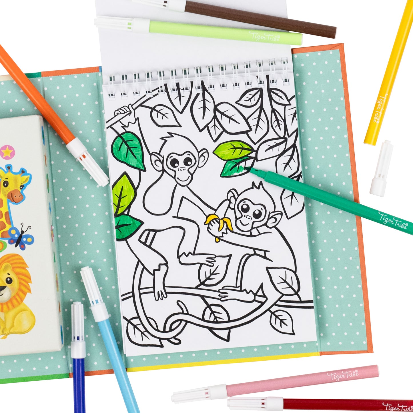 TIGERTRIBE - COLOURING SET - ZOO