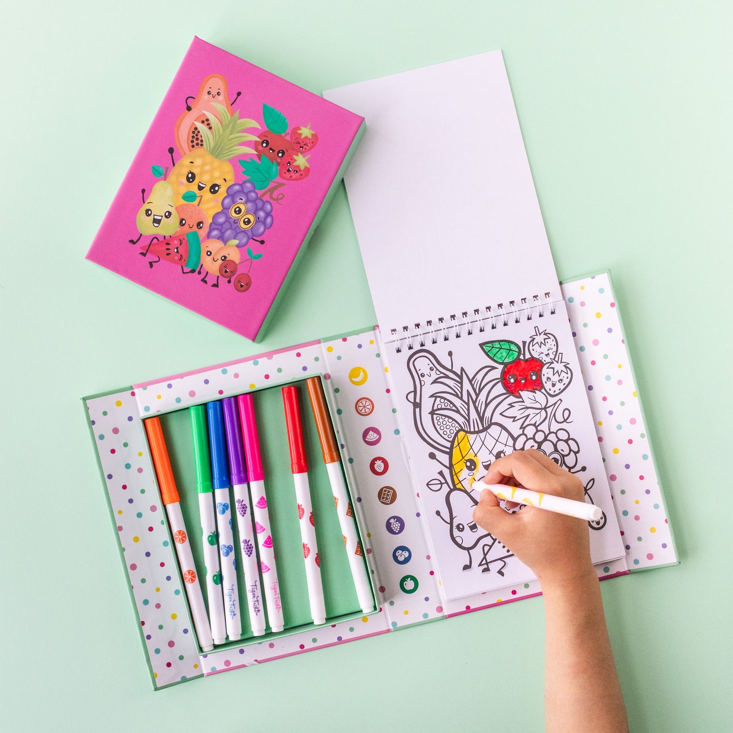 TIGERTRIBE - COLOURING SET - SCENTED COLOURING FRUITY CUTIE