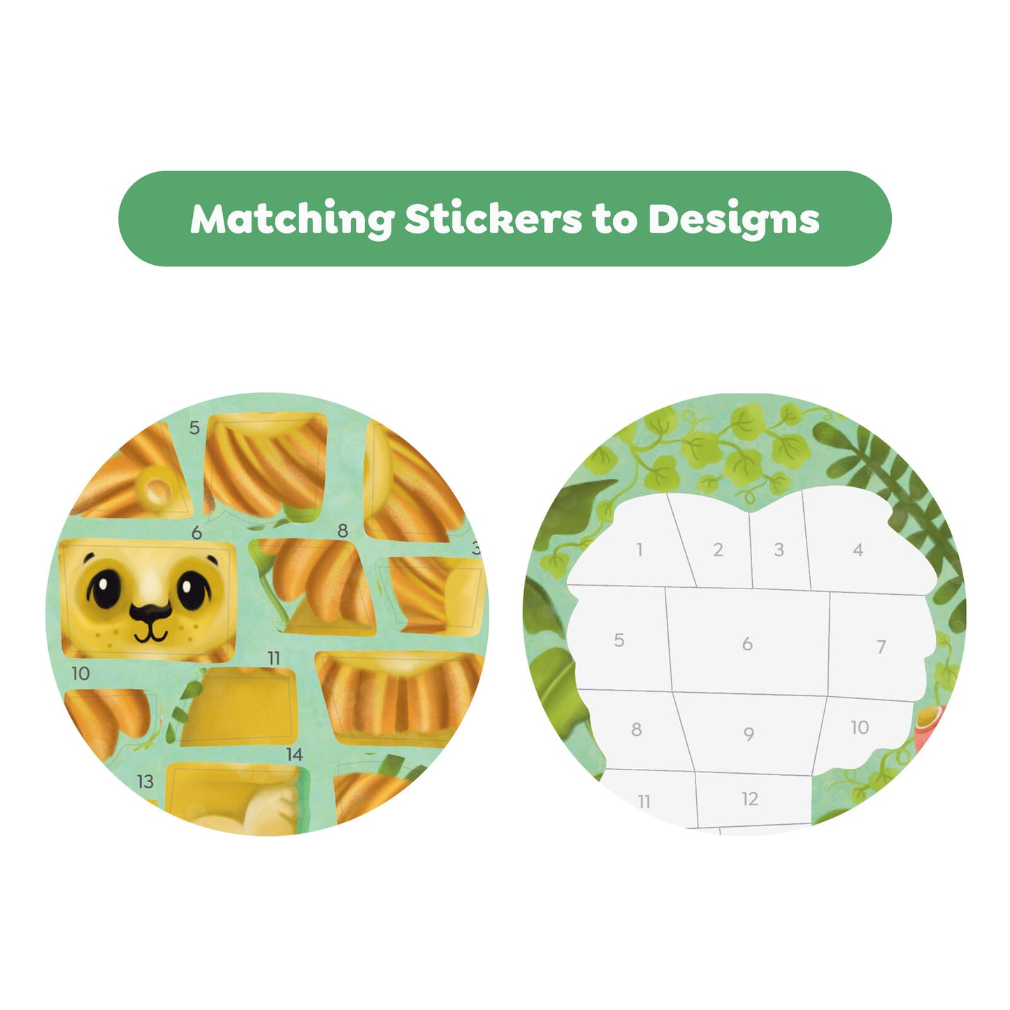 TIGERTRIBE STICKER BY NUMBERS - ANIMALS