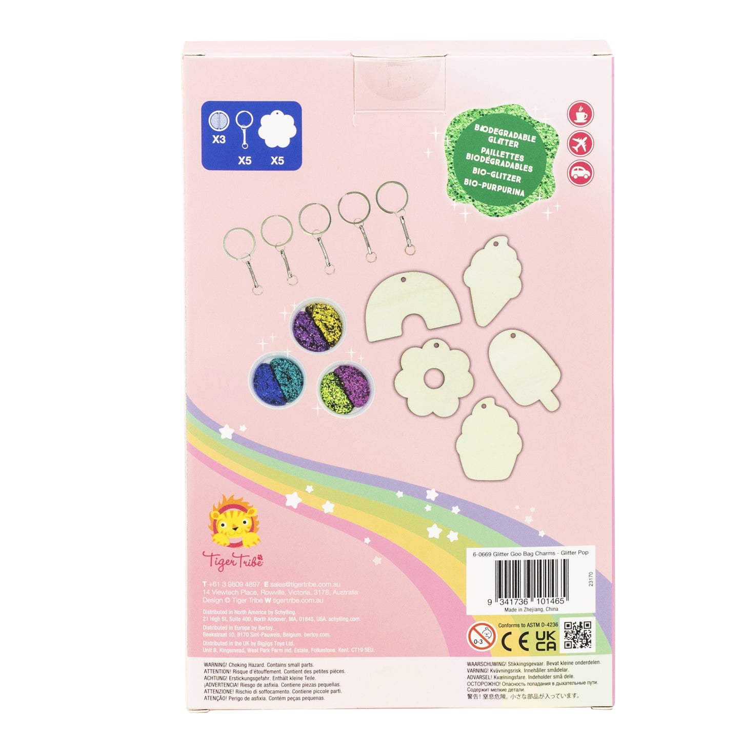 TIGERTRIBE - CRAFT - GLITTER GOO - BAG CHARMS