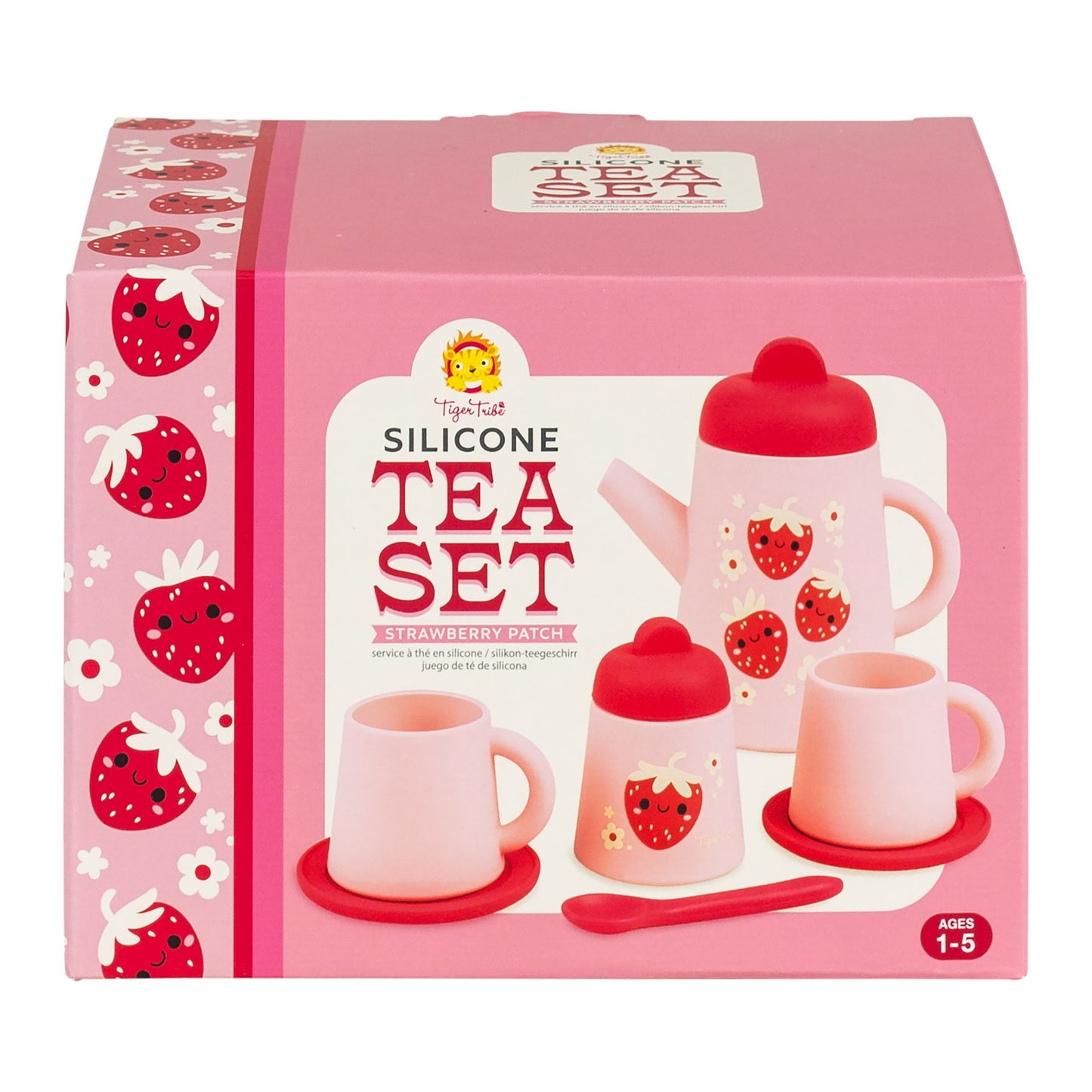 TIGERTRIBE TOY - SILICONE TEA SET - STRAWBERRY PATCH